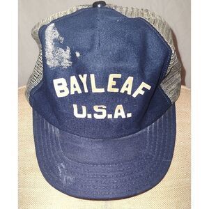 Vintage BAYLEAF U.S.A. Trucker hat. No interior tag. Adjustable.